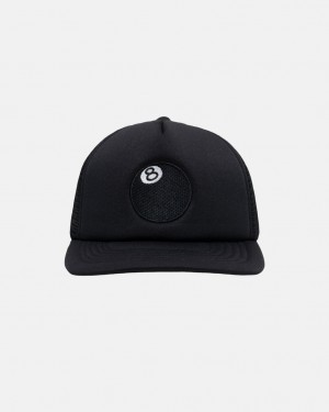 Stussy 8 Ball Trucker Cap - Unisex Zwart | MNLHR75647