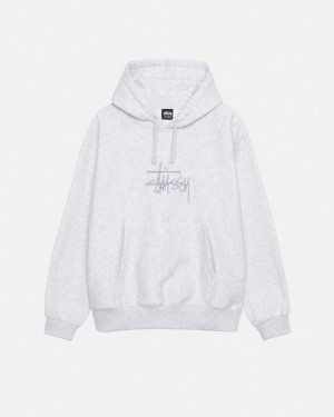 Stussy Basic Applique Hoodie - Unisex Hoodies Grijs | NLEGJ41424
