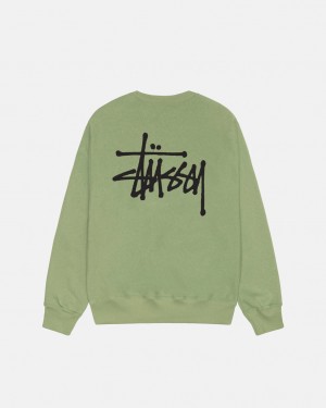 Stussy Basic Stussy Crew - Unisex Hoodies Groen | NLEGJ99428