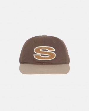 Stussy Chenille S Low Pro Cap - Unisex Bruin | NLEGJ53903