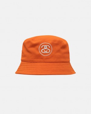 Stussy Deep Bucket Hat SS Link - Unisex Oranje | DNLVO64133