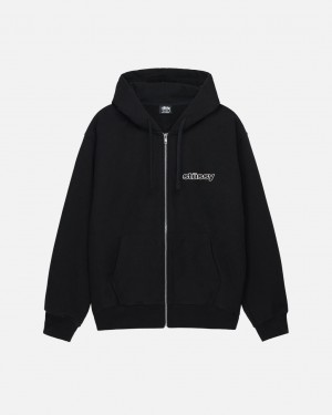 Stussy SS-Link Zip Hoodie - Unisex Hoodies Zwart | NLEAH10329