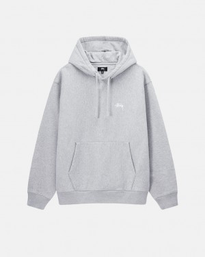 Stussy Stock Logo Hoodie - Unisex Hoodies Grijs | NLICD74086