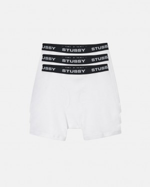 Stussy Stussy Boxer Briefs - Unisex Shorts Trunks Wit | NLIIZ63650