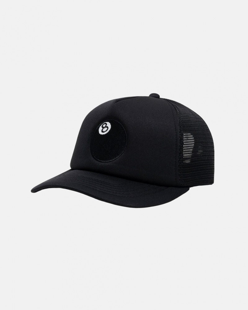 Stussy 8 Ball Trucker Cap - Unisex Zwart | MNLHR75647