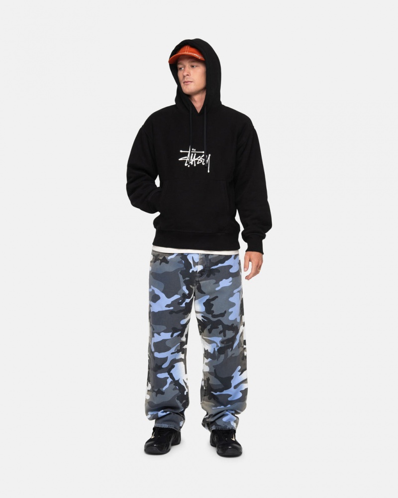 Stussy Basic Applique Hoodie - Unisex Hoodies Zwart | BNLSO68434