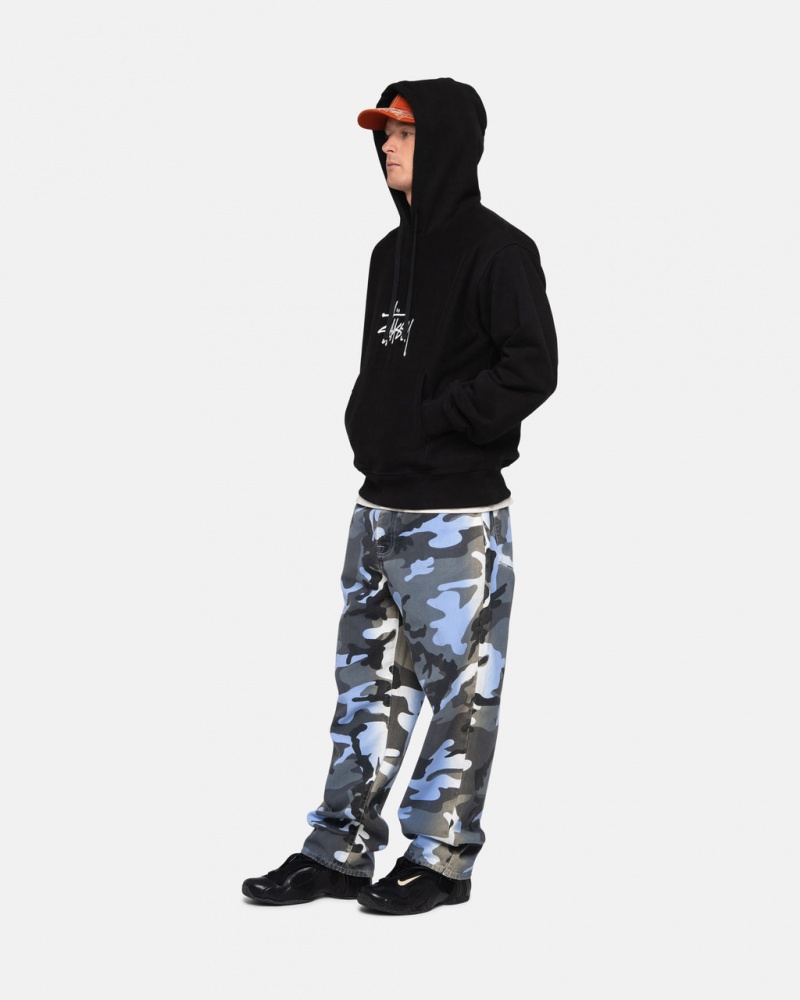 Stussy Basic Applique Hoodie - Unisex Hoodies Zwart | BNLSO68434