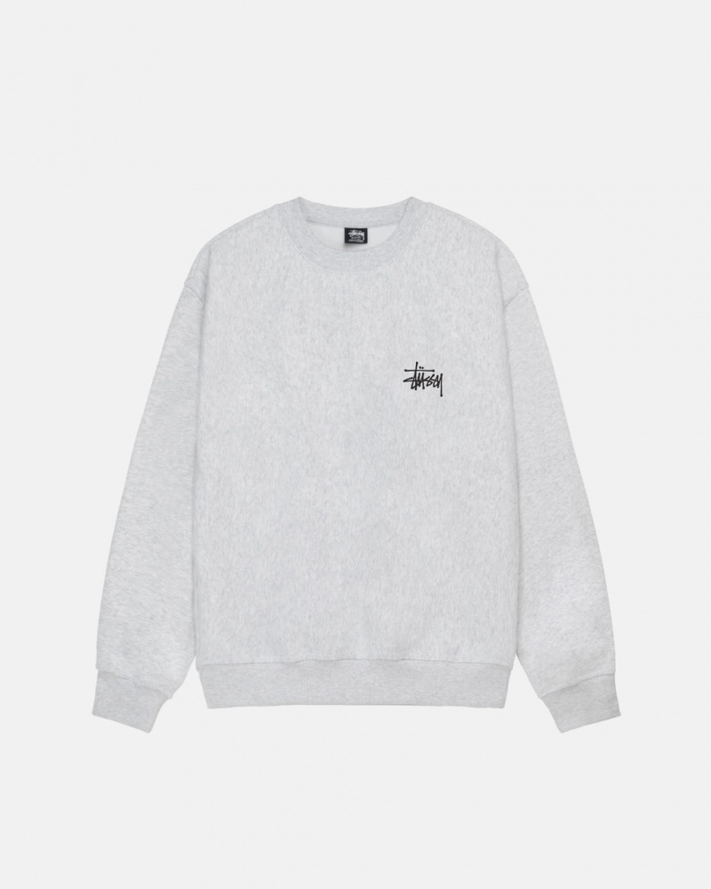 Stussy Basic Stussy Crew - Unisex Hoodies Grijs | ANLDF37445