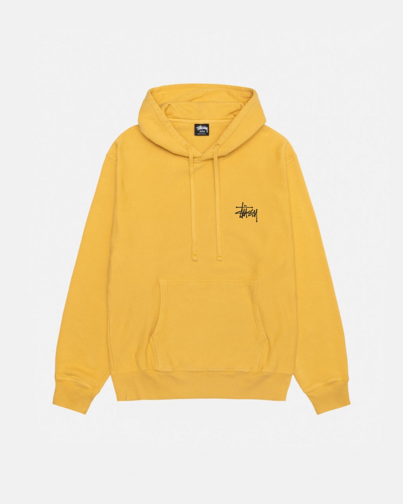 Stussy Basic Stussy Hoodie Pigment Dyed - Unisex Hoodies Oranje | NLJVR33653