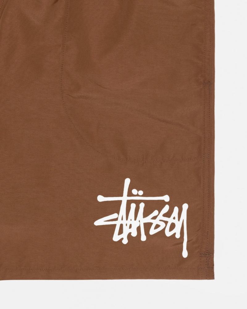Stussy Big Basic Water Kort - Men&s Shorts Trunks Koffie | LNLTR50452