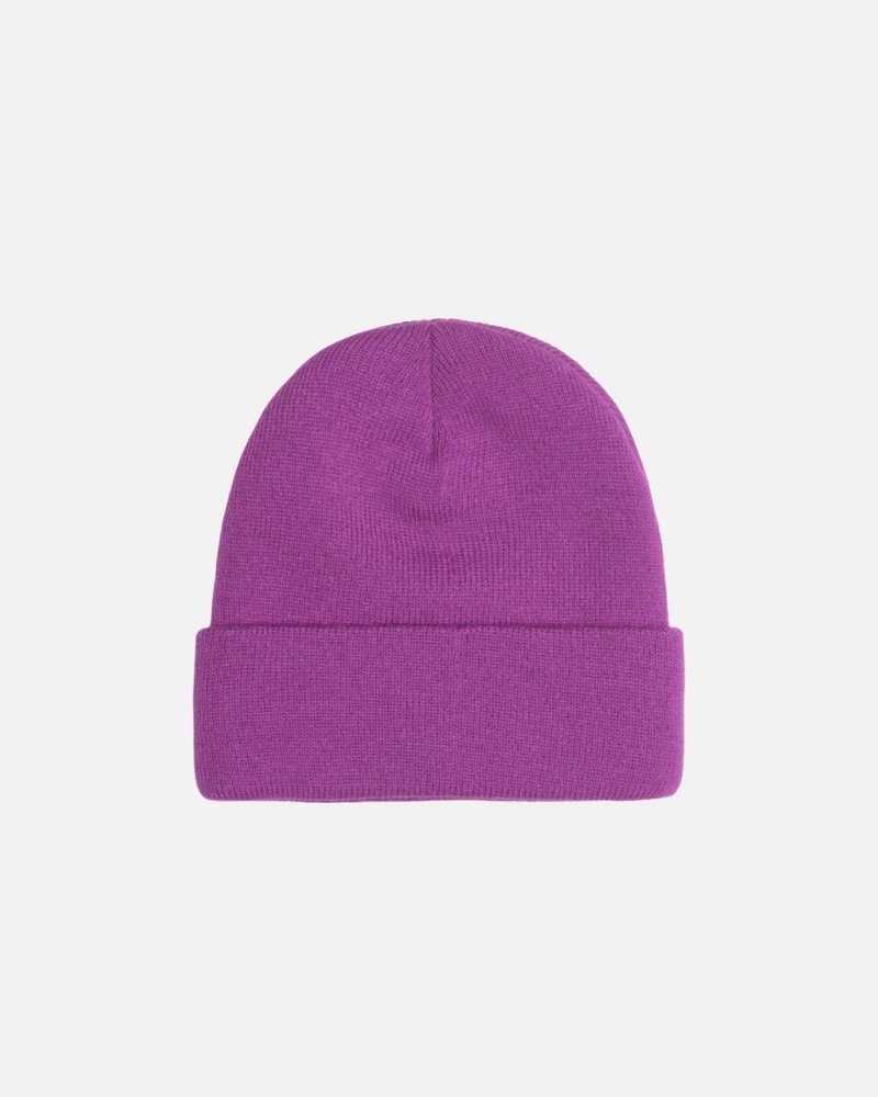 Stussy Cuff Beanie Stock - Unisex Paars | NLNZX49164