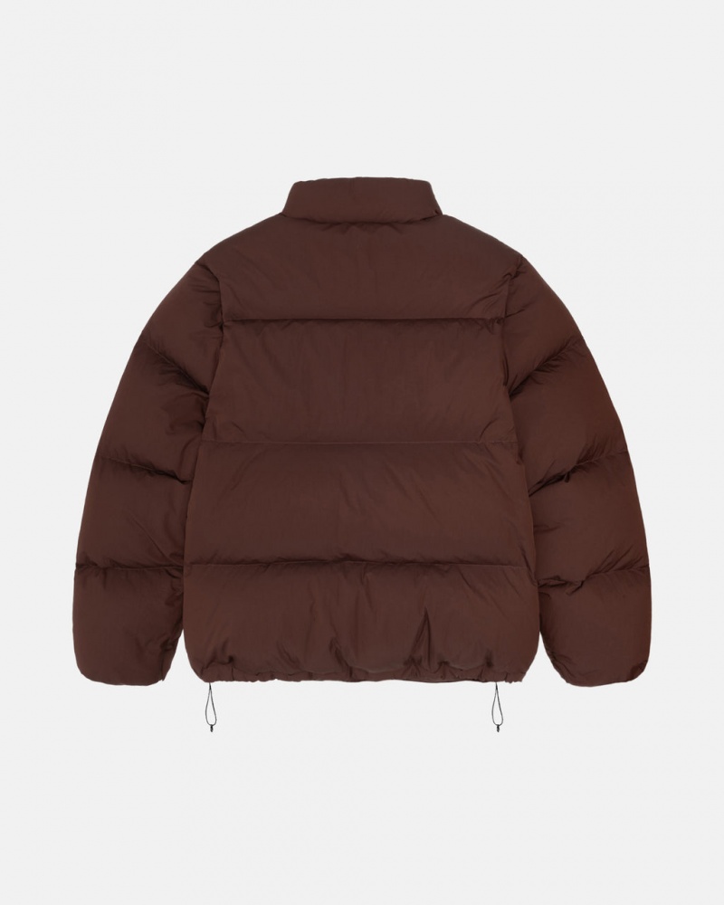 Stussy Down Puffer Nylon - Unisex Jackets Bruin | MNLFT47873