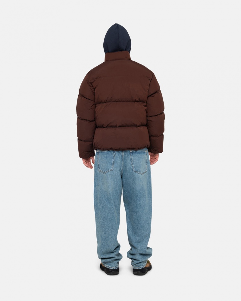 Stussy Down Puffer Nylon - Unisex Jackets Bruin | MNLFT47873