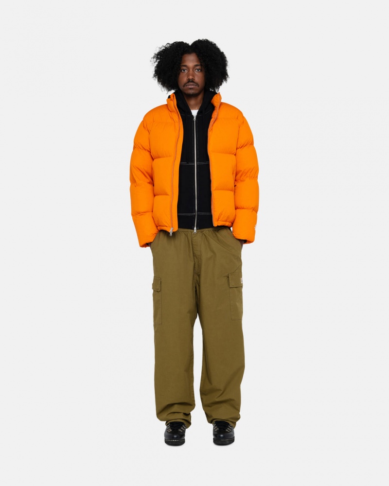 Stussy Down Puffer Nylon - Unisex Jackets Oranje | YNLVQ85273