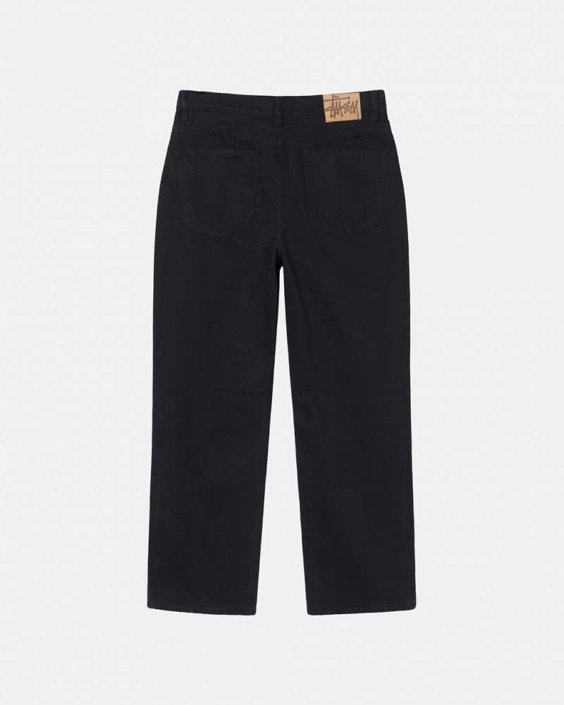 Stussy Klassieke Jean Overdyed - Unisex Denim Zwart | MNLHR23427