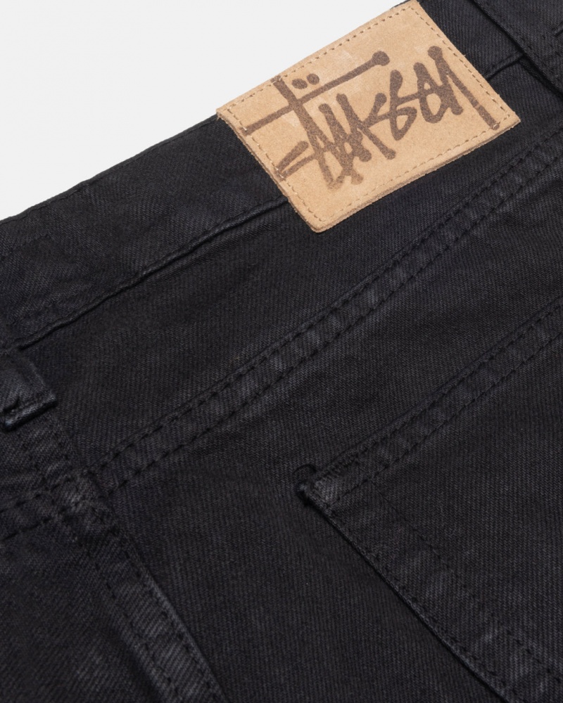 Stussy Klassieke Jean Overdyed - Unisex Denim Zwart | MNLHR23427