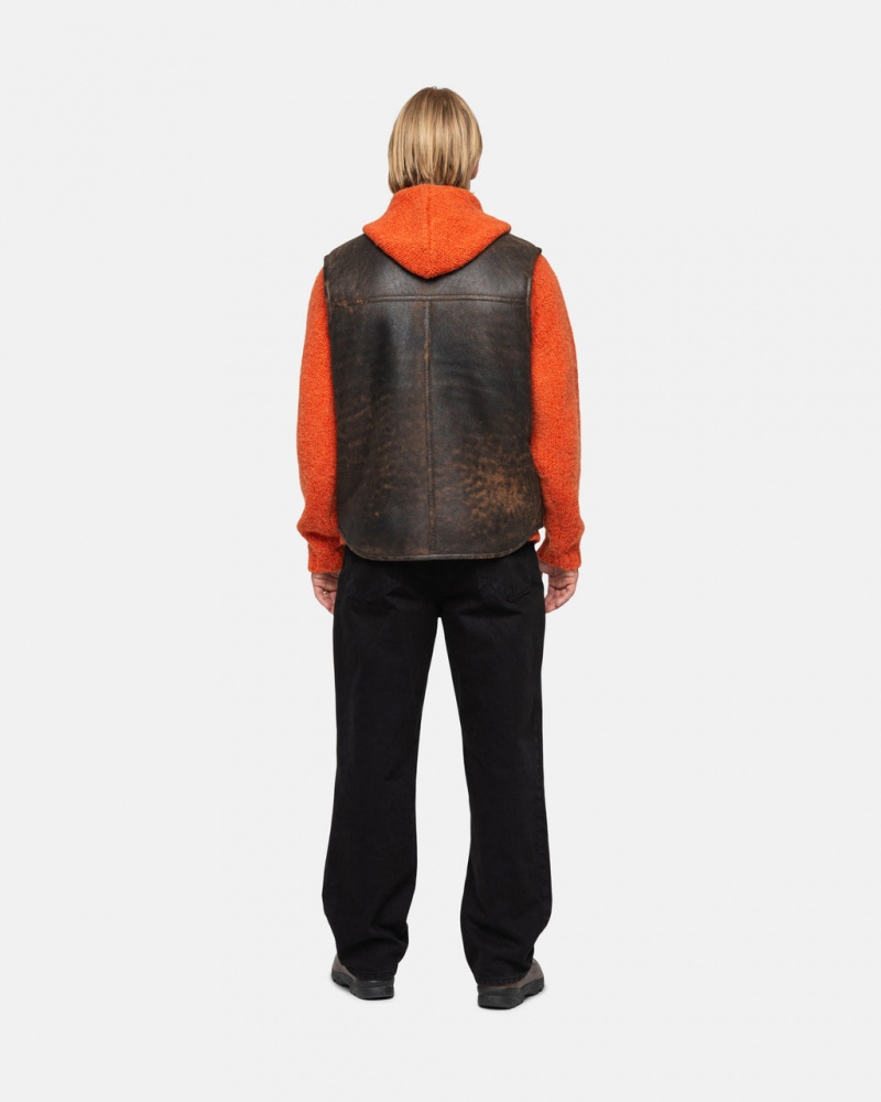 Stussy Klassieke Jean Overdyed - Unisex Denim Zwart | MNLHR23427