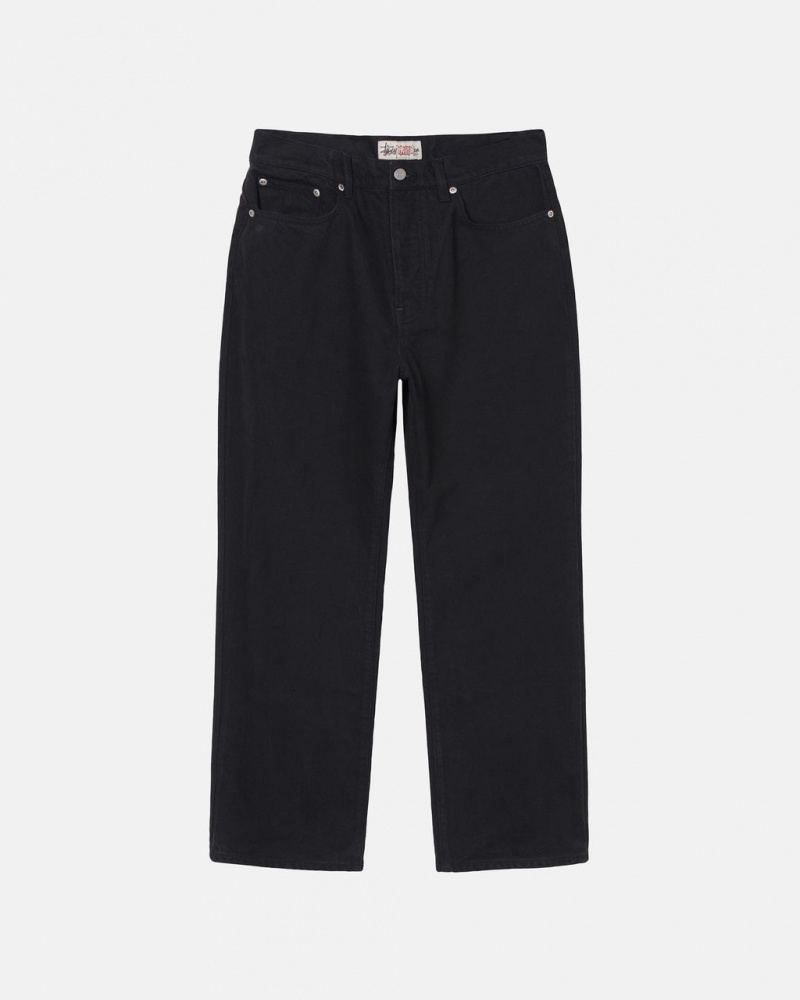 Stussy Klassieke Jean Overdyed - Unisex Denim Zwart | MNLHR23427