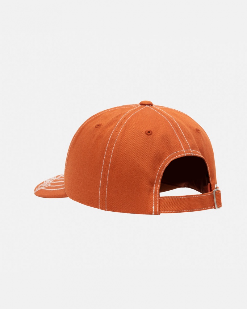 Stussy Low Pro Basic Stitch Strapback - Unisex Oranje | DNLVO44860