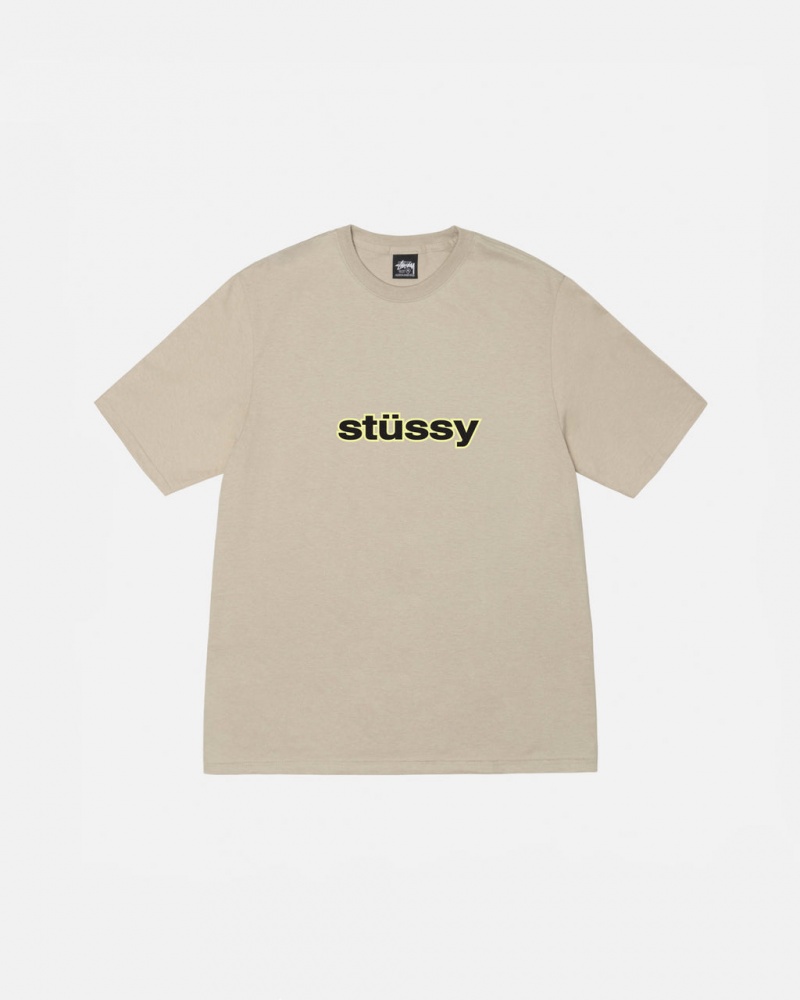 Stussy SS-Link Tee - Unisex Shortsleeve Khaki | XNLGW41438