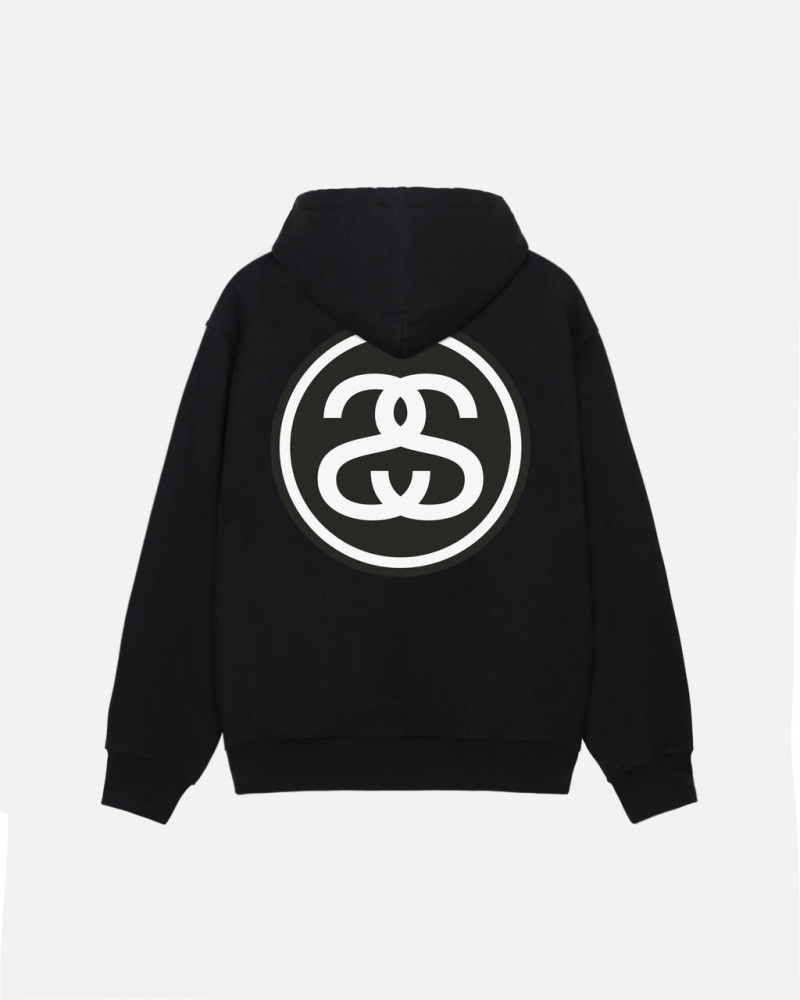 Stussy SS-Link Zip Hoodie - Unisex Hoodies Zwart | NLEAH10329
