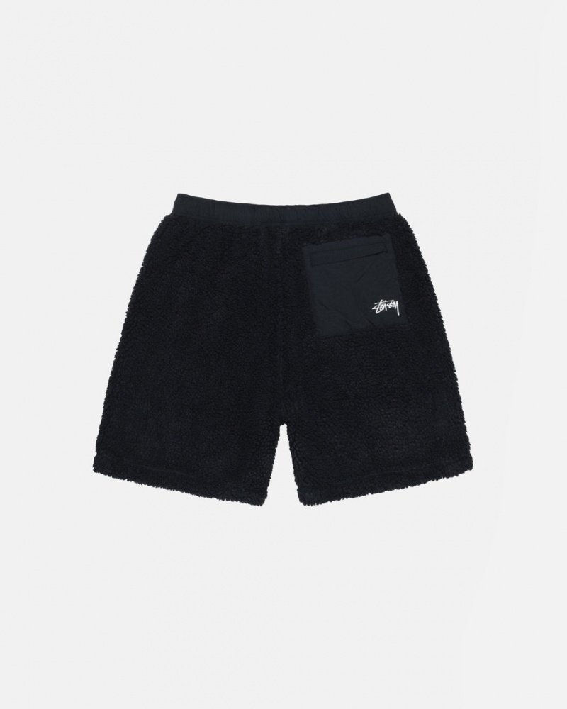 Stussy Sherpa Kort - Mens Kort | Stussy Zwart | NLCIF83612