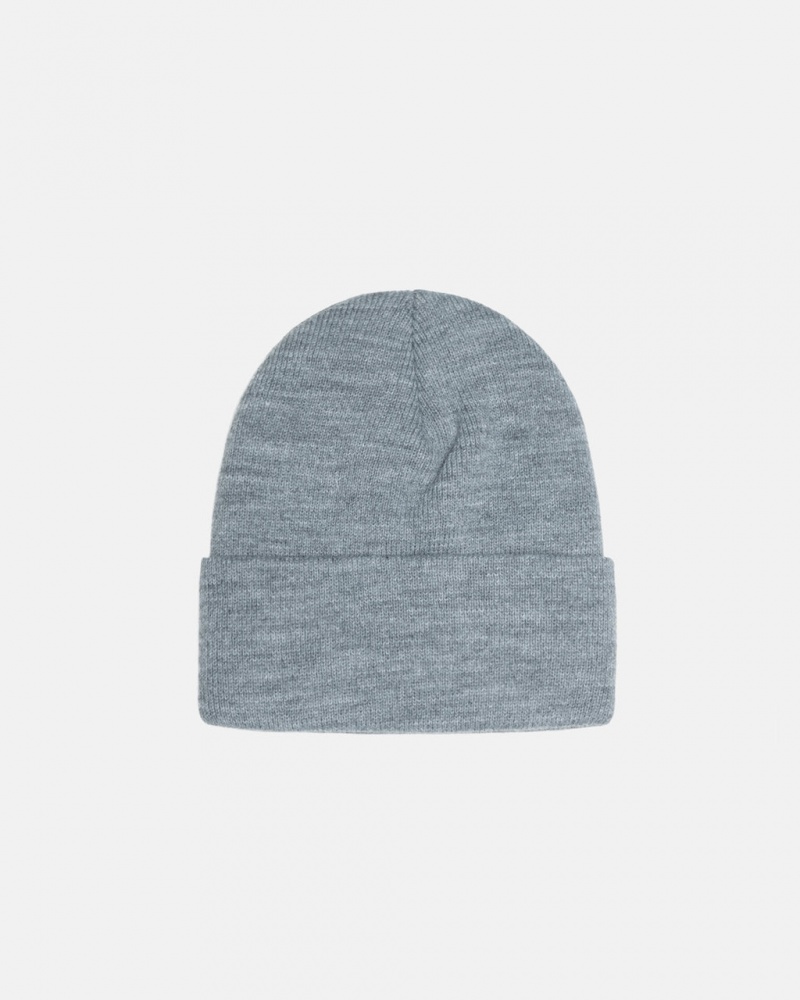 Stussy Stock Cuff Beanie - Unisex Grijs | NLQAV31137