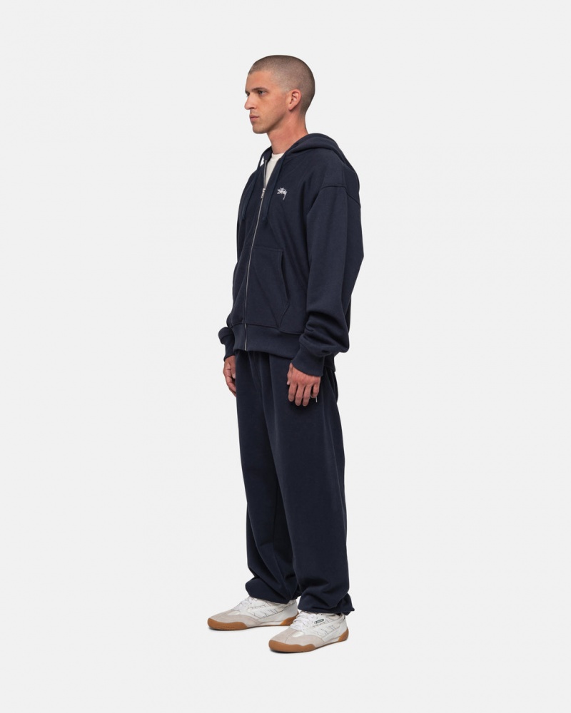 Stussy Stock Logo Sweatpant - Unisex Pants Donkerblauw | YNLVQ62081