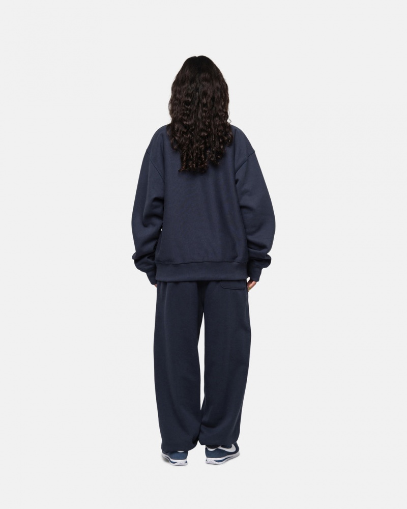 Stussy Stock Logo Sweatpant - Unisex Pants Donkerblauw | YNLVQ62081