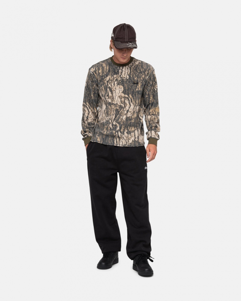 Stussy Stock Logo Sweatpant - Unisex Pants Zwart | UNLTG58899