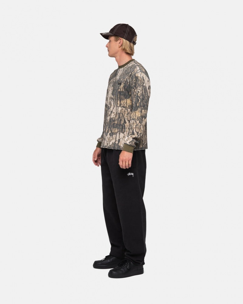 Stussy Stock Logo Sweatpant - Unisex Pants Zwart | UNLTG58899