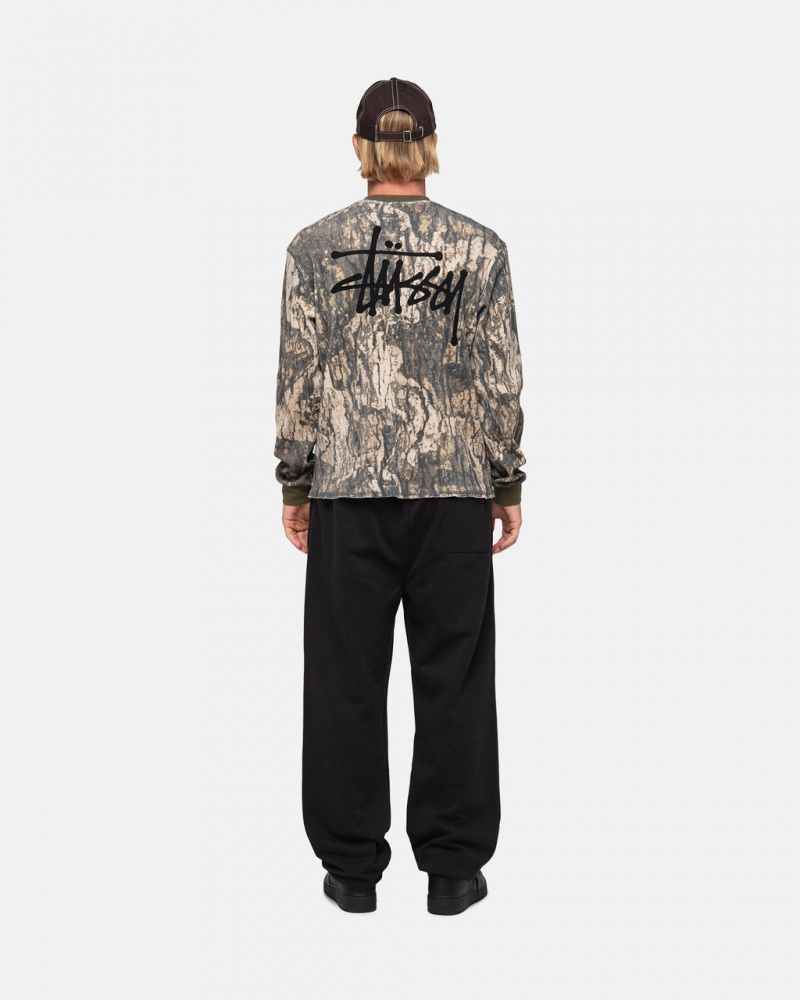 Stussy Stock Logo Sweatpant - Unisex Pants Zwart | UNLTG58899