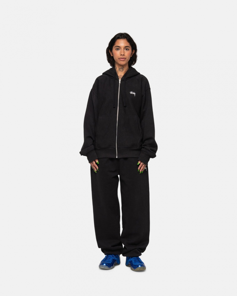 Stussy Stock Logo Sweatpant - Unisex Pants Zwart | UNLTG58899
