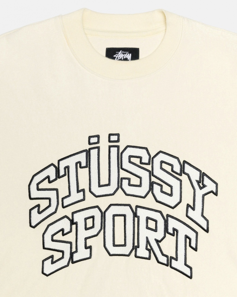Stussy Stüssy Sport Relaxed Oversized Crew - Unisex Hoodies Sweatshirts Wit | NLCVG44823