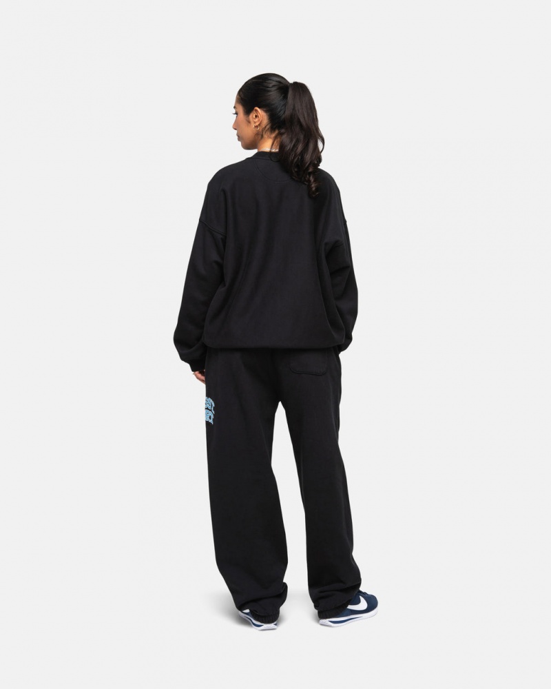 Stussy Stüssy Sport Relaxed Oversized Crew - Unisex Hoodies Sweatshirts Zwart | ZNLMJ34267