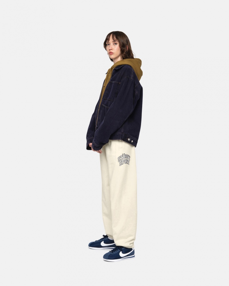Stussy Stüssy Sport Sweatpant - Unisex Jeans Pants Wit | DNLVO66092