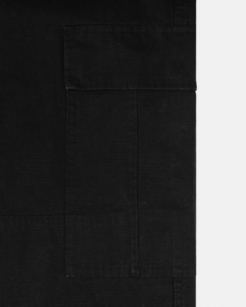 Stussy Surplus Cargo Ripstop - Unisex Jeans Pants Zwart | NLZDE85033