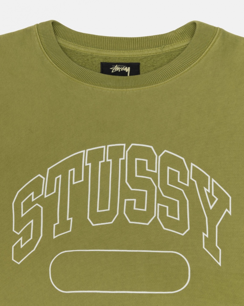 Stussy Varsity Oversized Crew - Unisex Hoodies Groen | NLJZR59753
