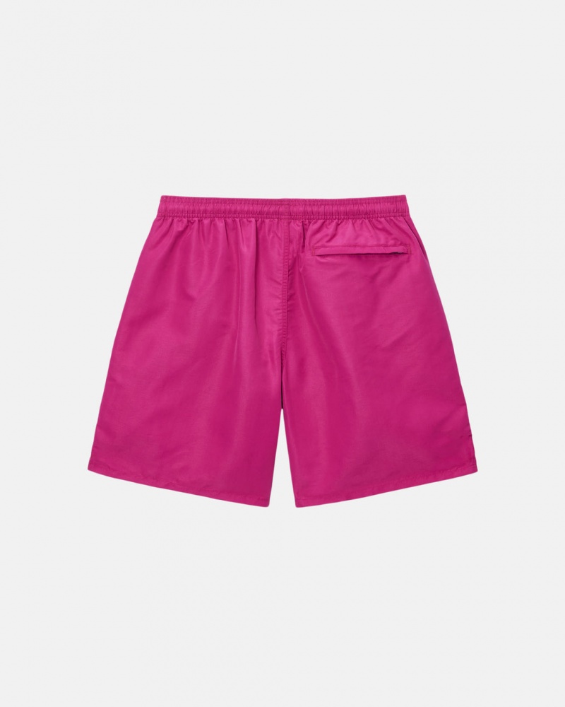 Stussy Water Kort Big Basic - Unisex Shorts Trunks Roze | NLICD73932