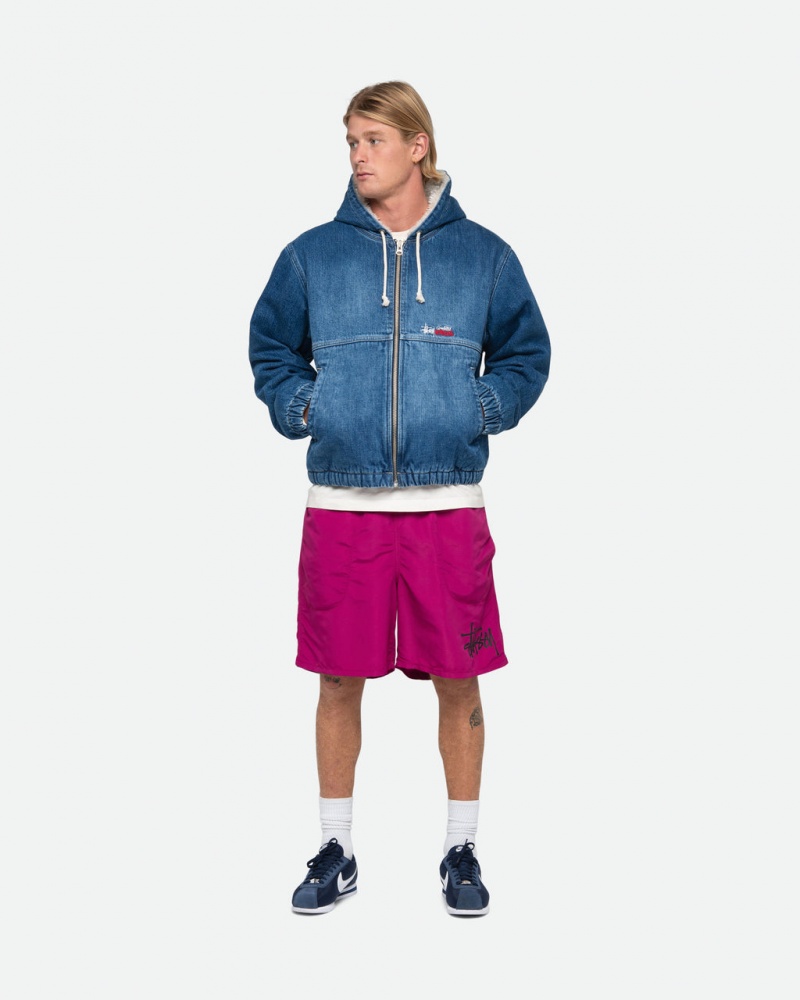 Stussy Water Kort Big Basic - Unisex Shorts Trunks Roze | NLICD73932