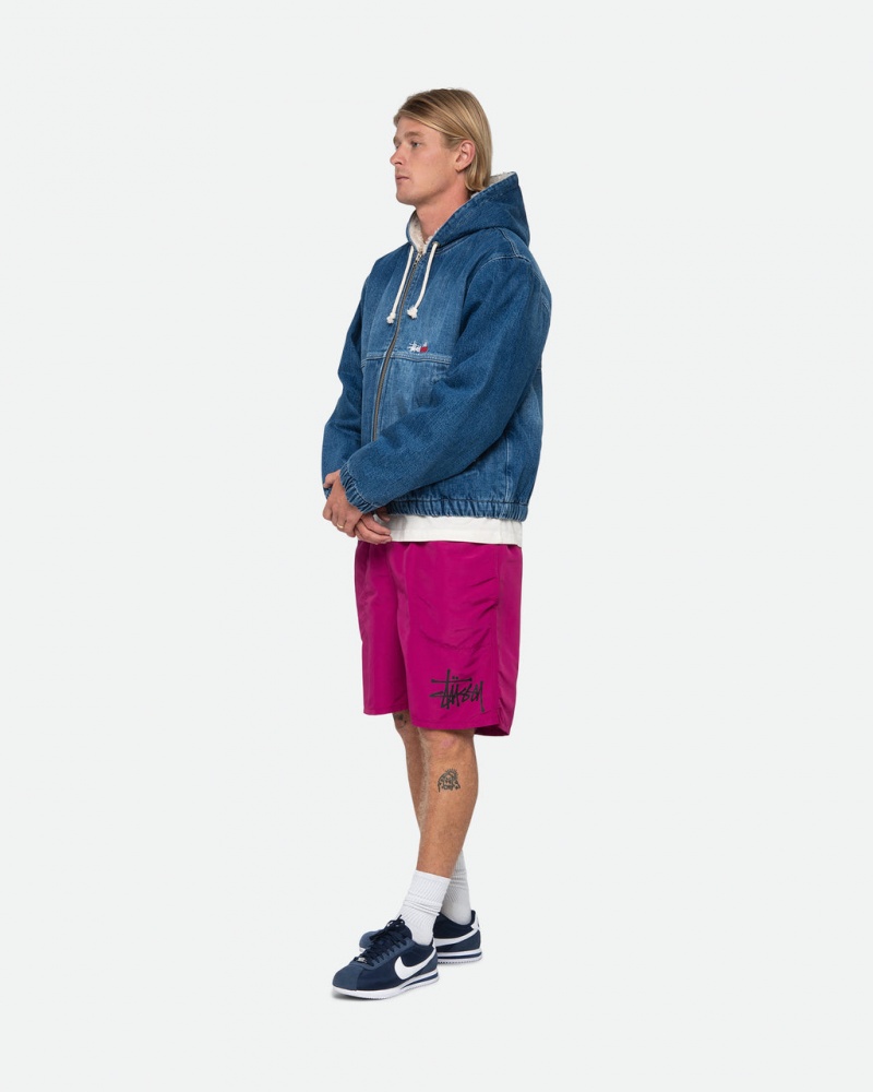 Stussy Water Kort Big Basic - Unisex Shorts Trunks Roze | NLICD73932
