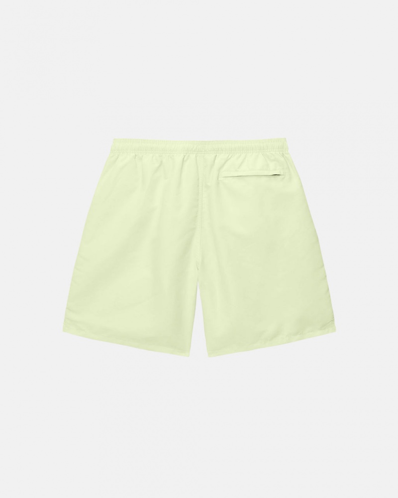 Stussy Water Kort Big Basic - Unisex Shorts Trunks Lichtgroen | NLICD36148