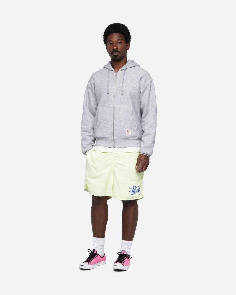 Stussy Water Kort Big Basic - Unisex Shorts Trunks Lichtgroen | NLICD36148
