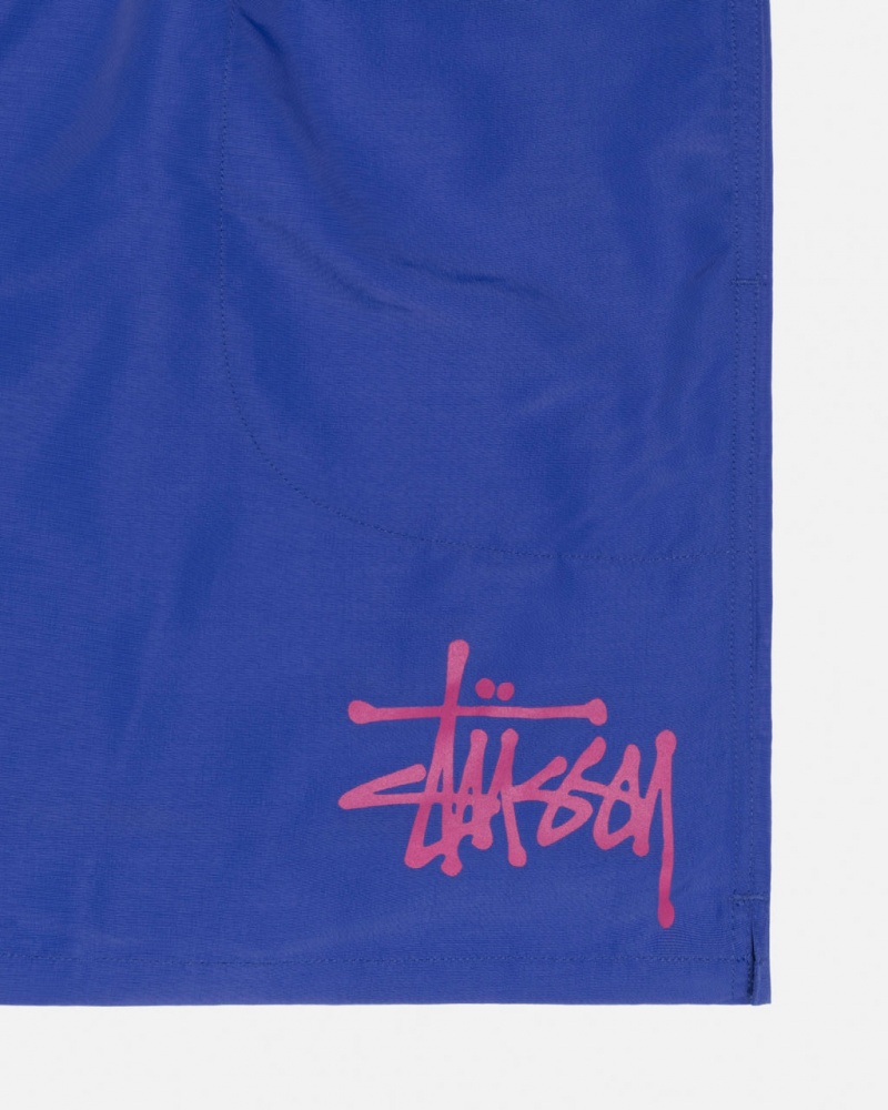 Stussy Water Kort Big Basic - Unisex Shorts Trunks Koningsblauw | PNLQX64839