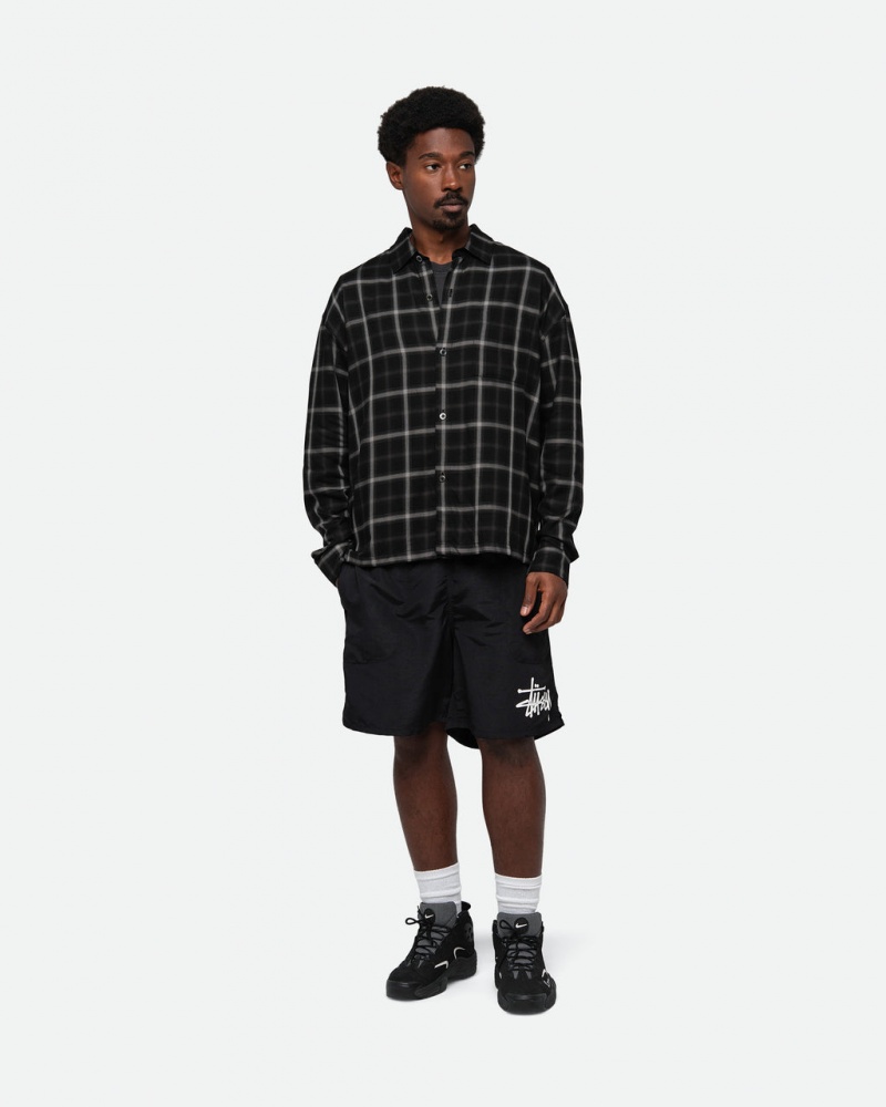 Stussy Water Kort Big Basic - Unisex Shorts Trunks Zwart | MNLFT32337