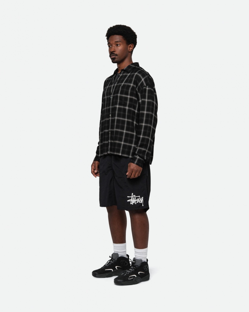 Stussy Water Kort Big Basic - Unisex Shorts Trunks Zwart | MNLFT32337