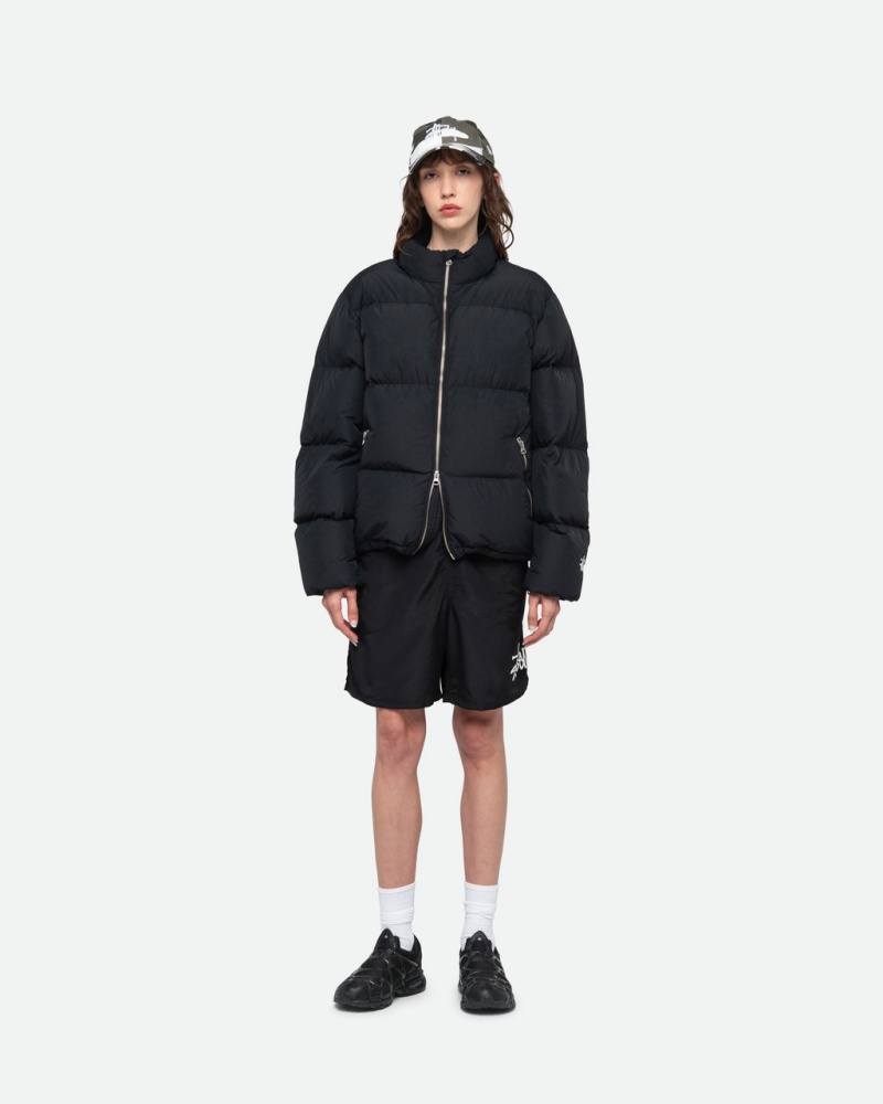 Stussy Water Kort Big Basic - Unisex Shorts Trunks Zwart | MNLFT32337