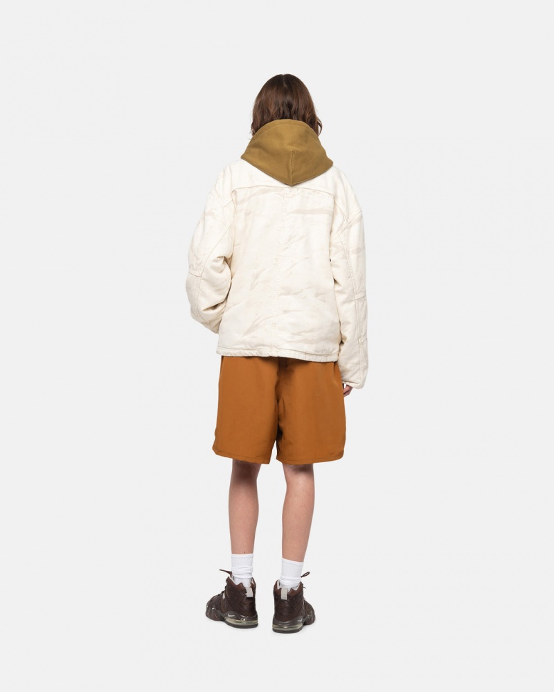 Stussy Water Kort Stock - Unisex Shorts Trunks Wit | NLZDE17354