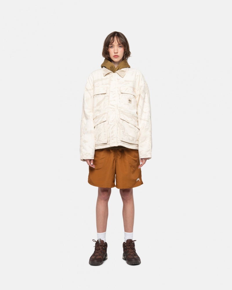 Stussy Water Kort Stock - Unisex Shorts Trunks Wit | NLZDE17354
