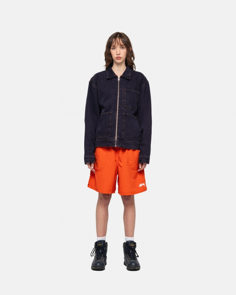 Stussy Water Kort Stock - Unisex Shorts Trunks Zwart | BNLSD66444